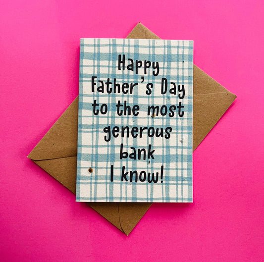 Fathers Day Plantable Seed Card