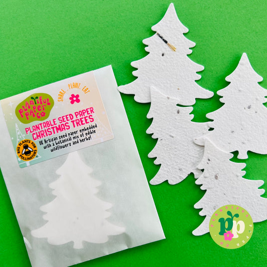 Plantable Seed Paper Christmas Trees