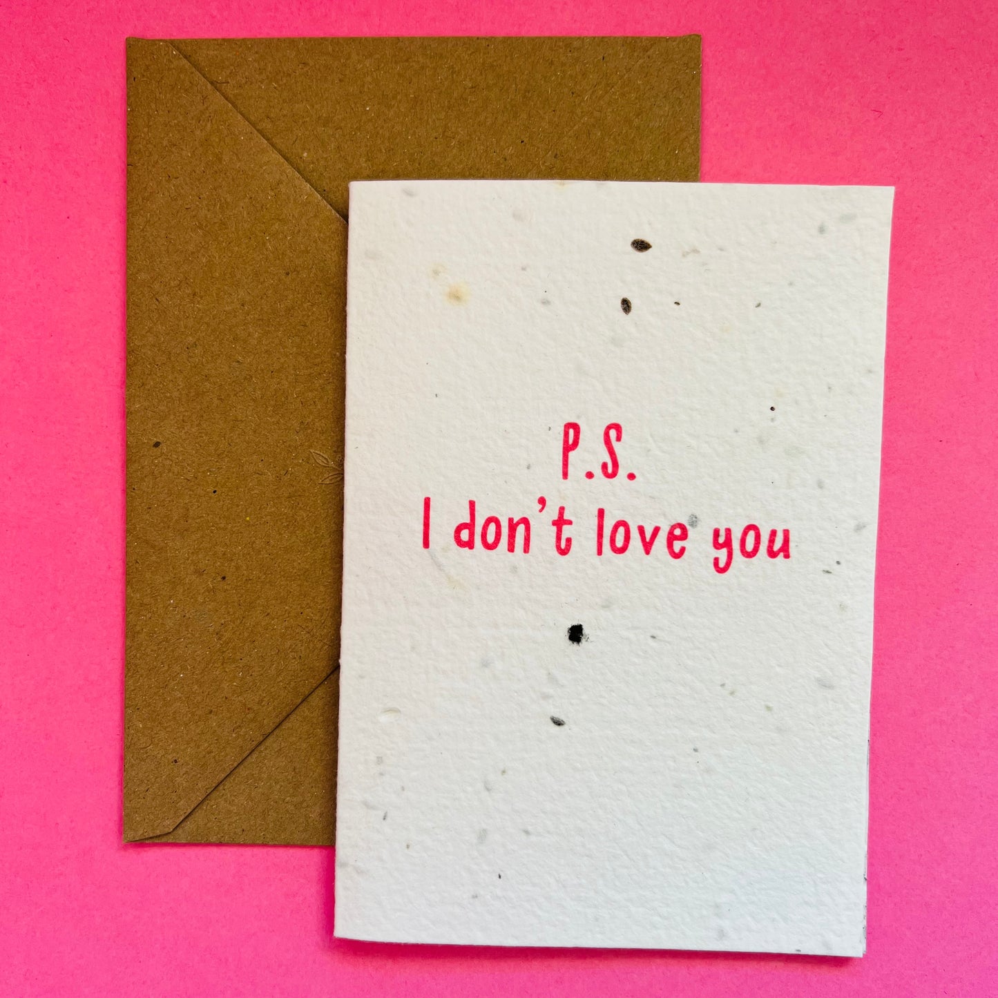P.s. I don’t love you Plantable Seed Card
