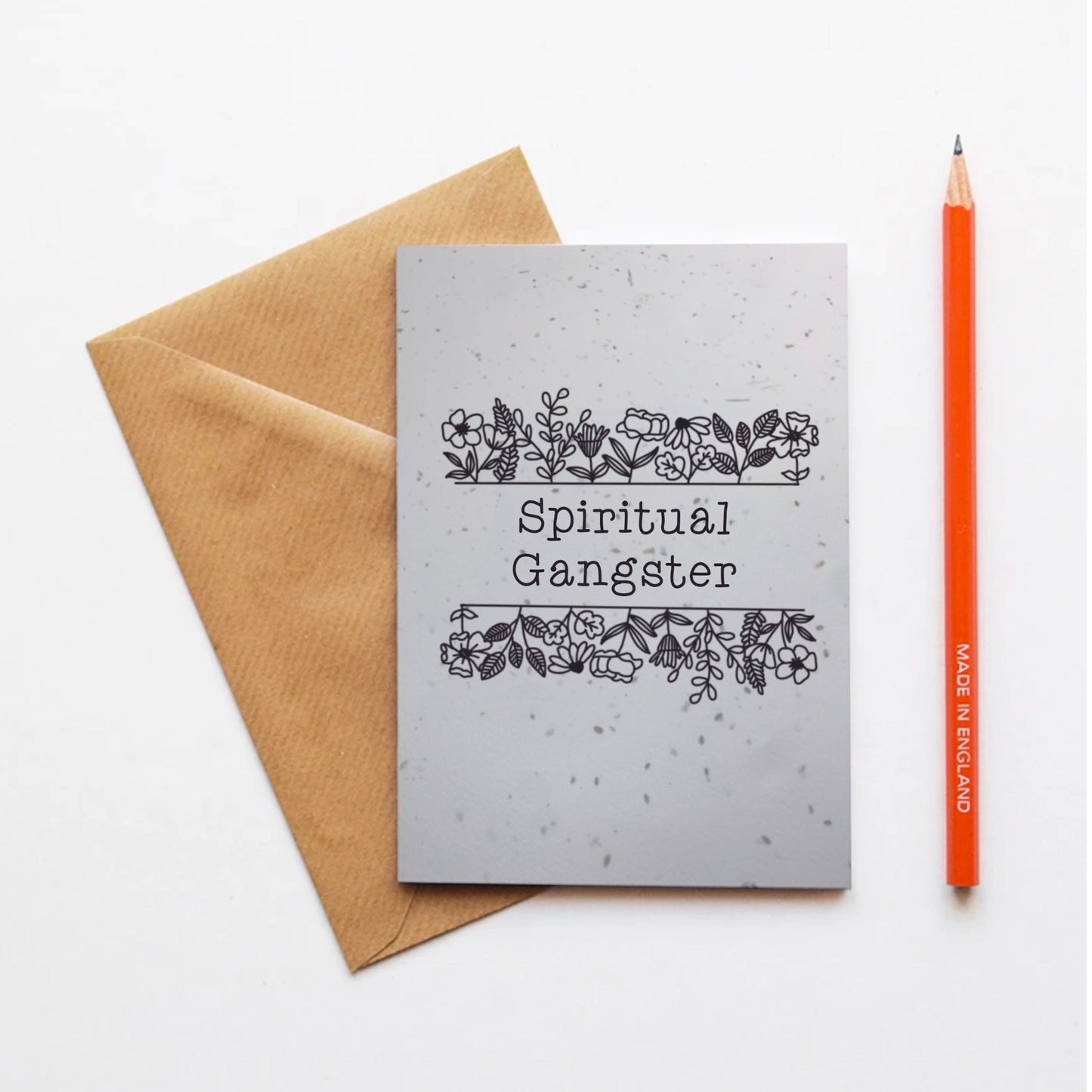 Spiritual Gangster Plantable Seed Card