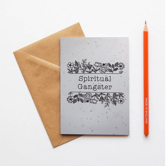 Spiritual Gangster Plantable Seed Card